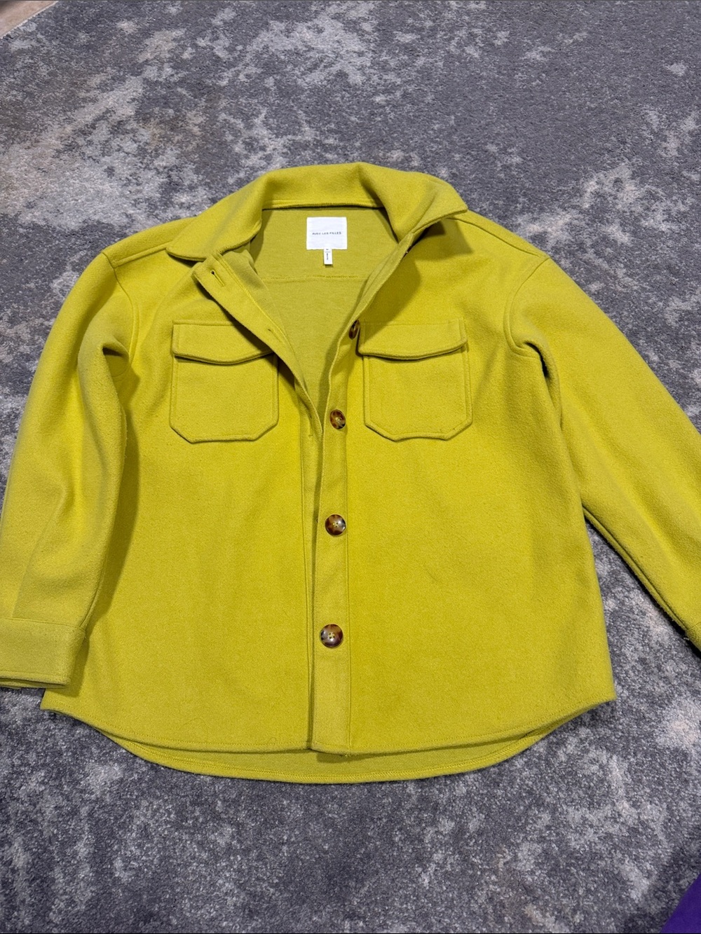 Women’s Chartreuse Shirt Jacket